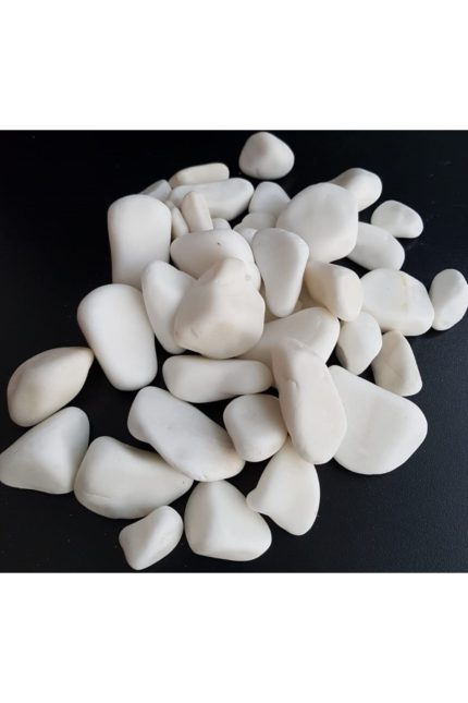 Beyaz Taş 1 Kg 4-6 Cm Beyaz Dolomit Taş Dere Taşı Çakıl Taşı Bahçe Süs Taşı Akvaryum Teraryum Taşı