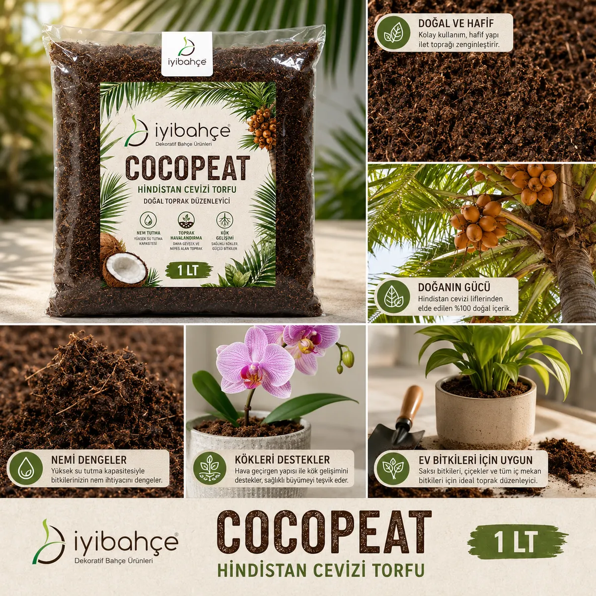 İyibahçe Cocopeat Hindistan Cevizi Torfu urun dokusu İyibahçe Cocopeat Hindistan Cevizi Torfu urun dokusu