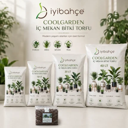 İyibahçe Coolgarden İç Mekan Bitki Torfu 5 LT 10 LT 20 LT 40 LT urun ailesi